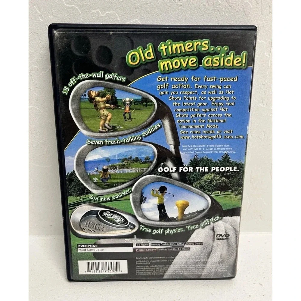 Hot Shots Golf 3 Playstation PS2 Black Label Complete Clean CIB Manual